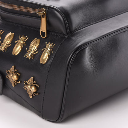 Gucci Calfskin Animal Studs Medium Day Backpack Black 9 of 10