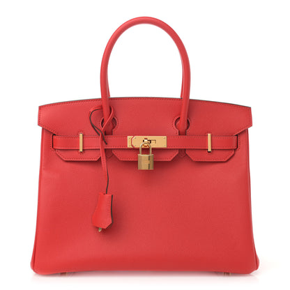 Hermes Epsom Birkin 30 Rouge Tomate 1 of 11