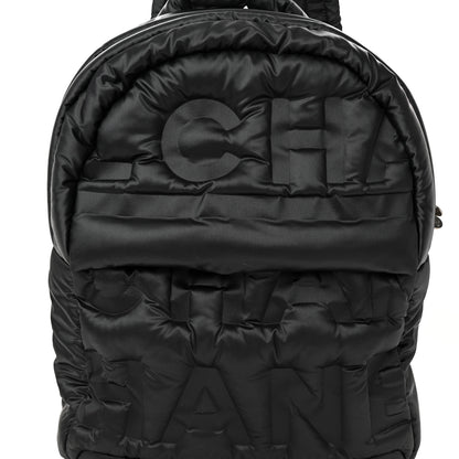 Chanel Nylon Embossed Doudoune Backpack Grey 8 of 16