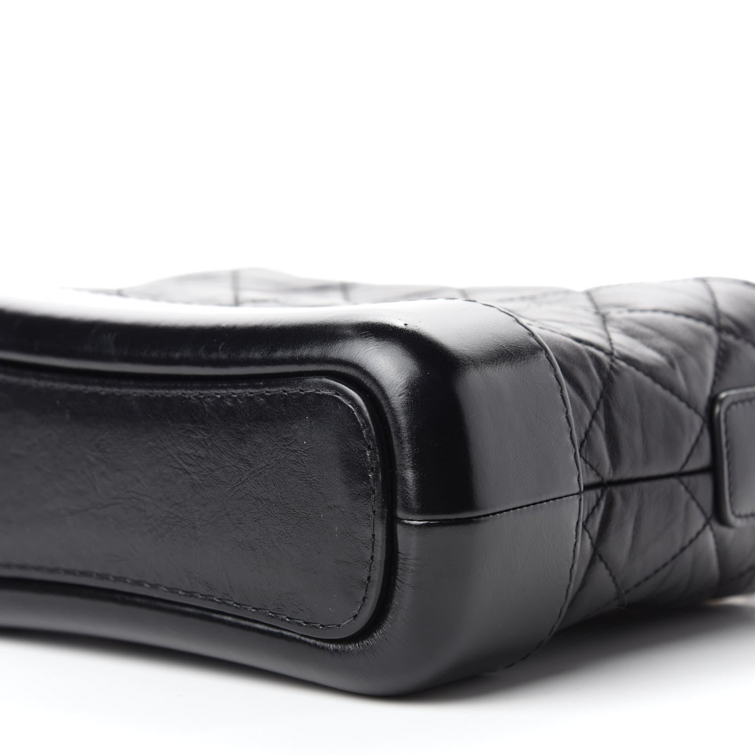Chanel Aged Calfskin Quilted Small Gabrielle Hobo Black 7 of 11