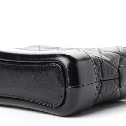 Chanel Aged Calfskin Quilted Small Gabrielle Hobo Black 7 of 11
