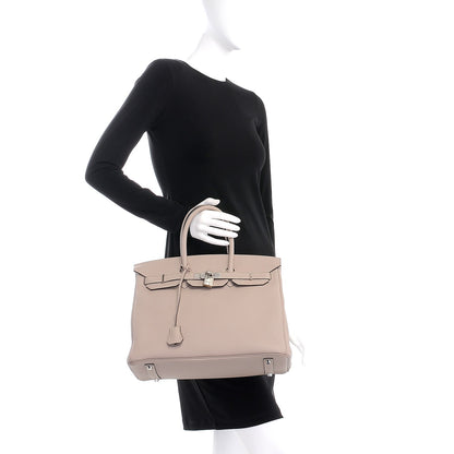 Hermes Togo Birkin 35 Gris Tourterelle 2 of 36
