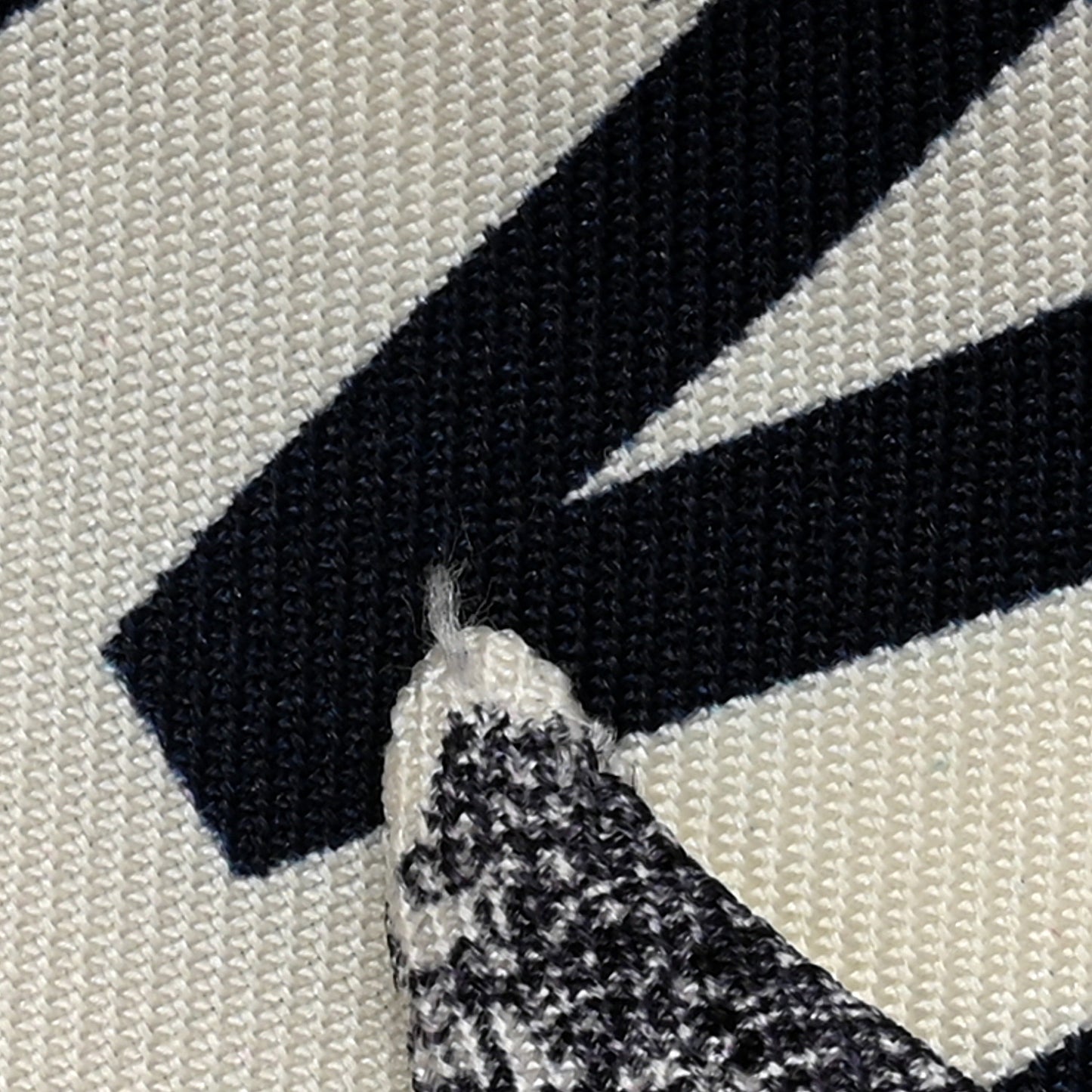 Silk Toile De Jouy Mitzah Scarf Navy Blue