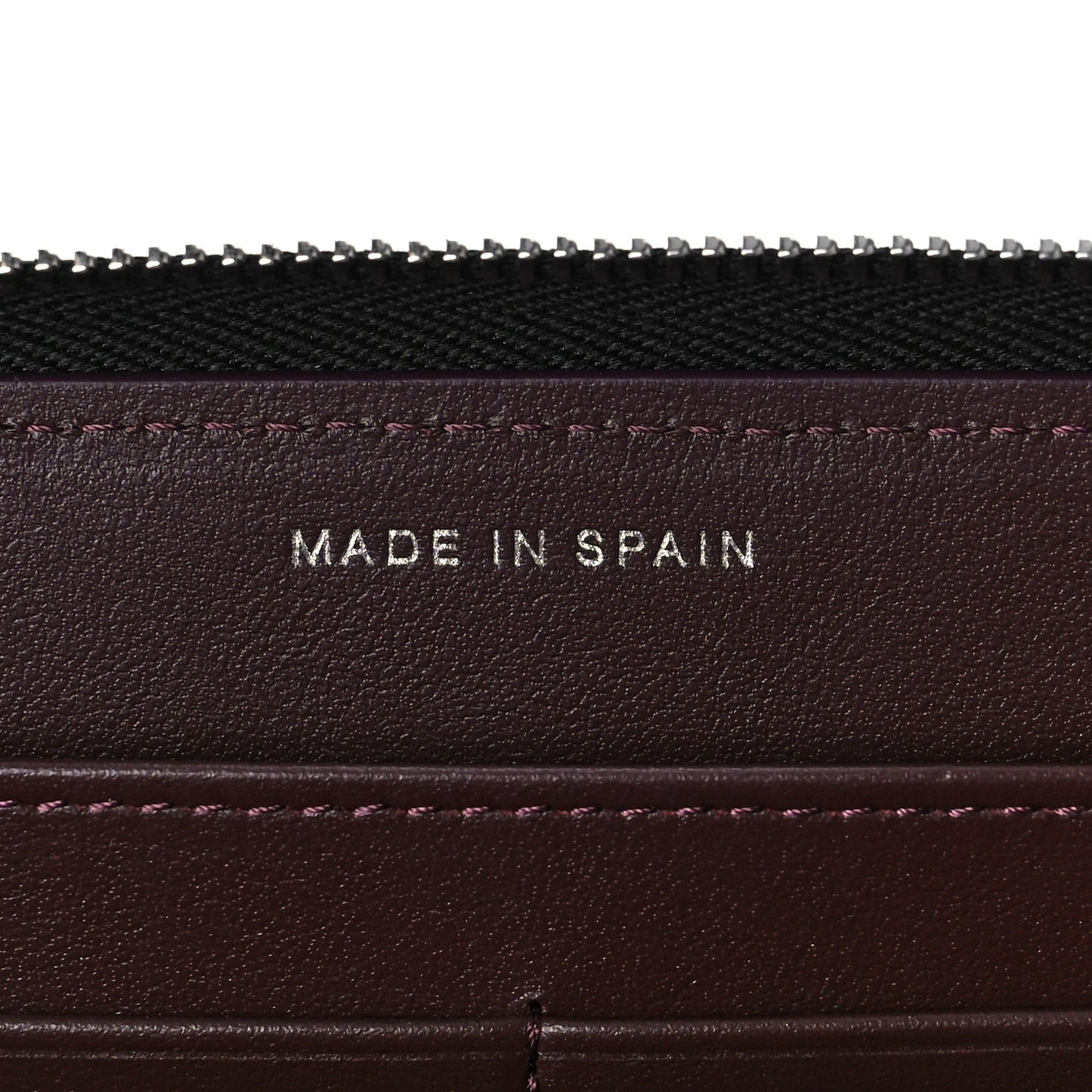 Caviar Quilted Large Zip Around Wallet Black