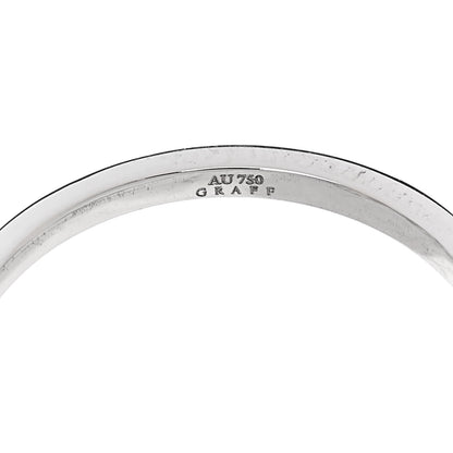 Graff 18K White Gold Diamond Butterfly Silhouette Ring 53 6.5 5 of 8