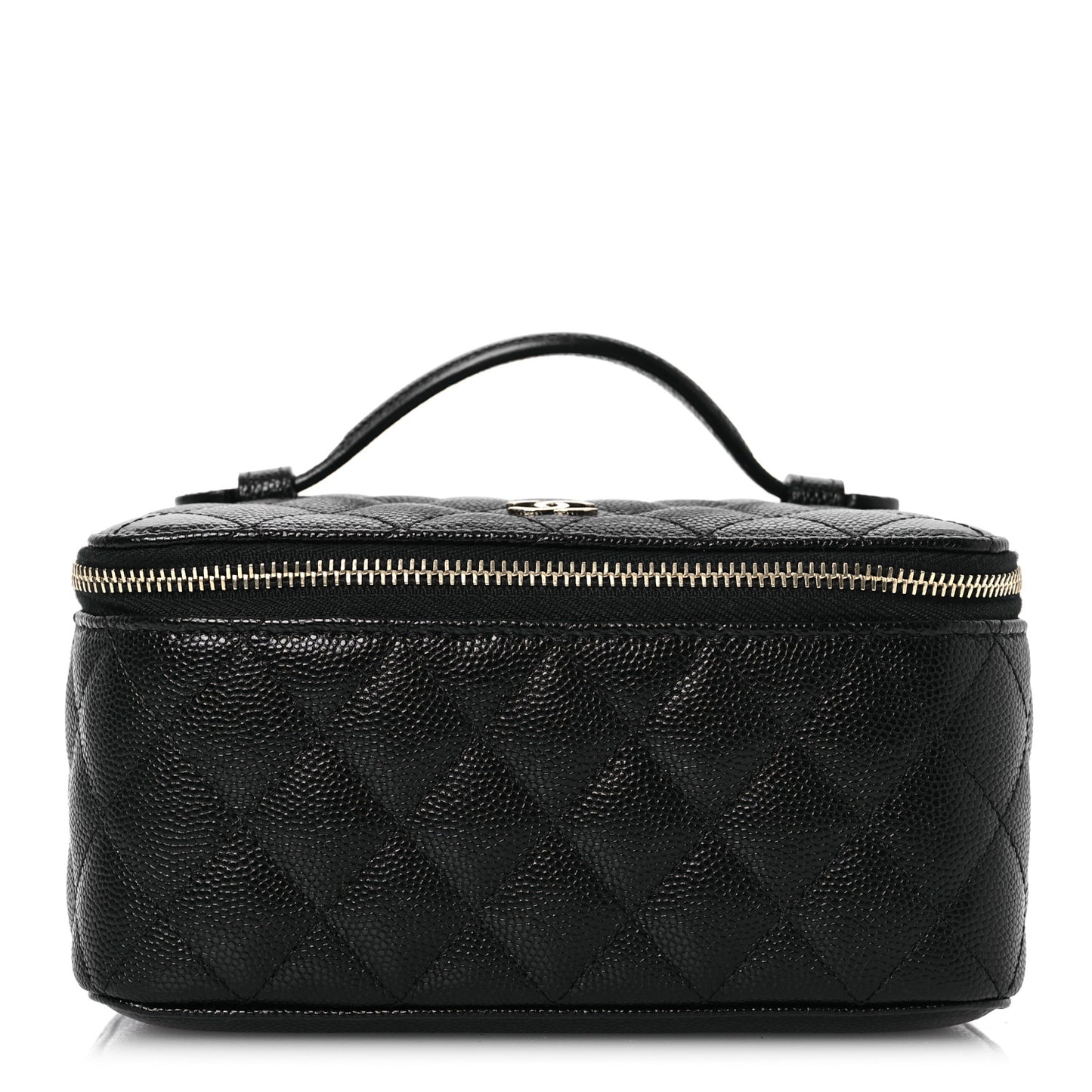 Caviar Quilted Jewelry Box Black