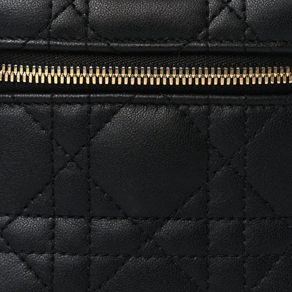 Christian Dior Lambskin Cannage Micro Lady Dior Vanity Case Black 7 of 9