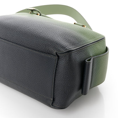 Delvaux Grained Bullskin Gradient Cool Box MM Green Black 10 of 10