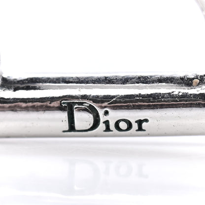 Christian Dior Your Dior Logo Stud Earrings Silver Gold 4 of 4