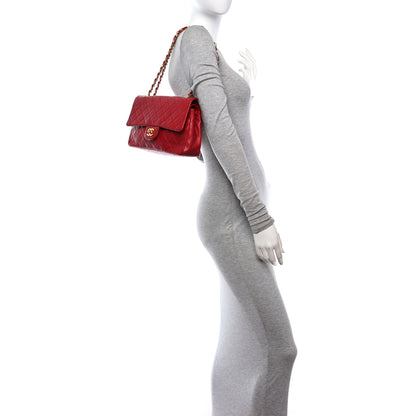 Chanel Lambskin Quilted Medium Double Flap Red 2 of 12