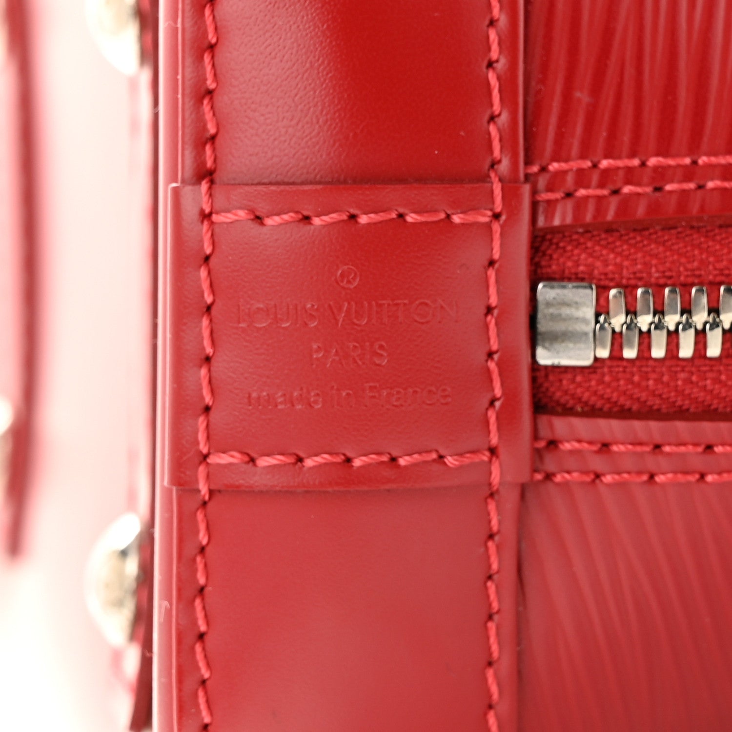 Louis Vuitton Epi Alma BB Carmine 6 of 9
