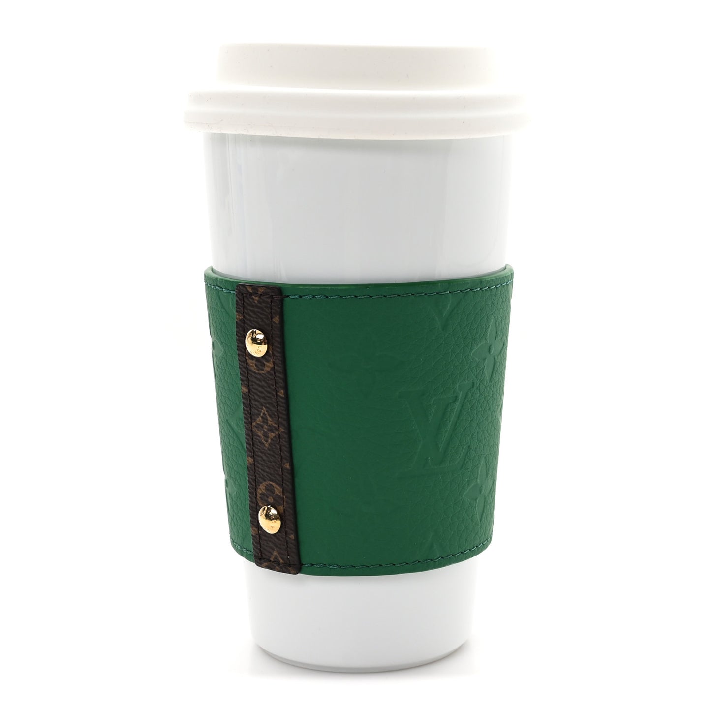 Porcelain Taurillon Louis Cup Green