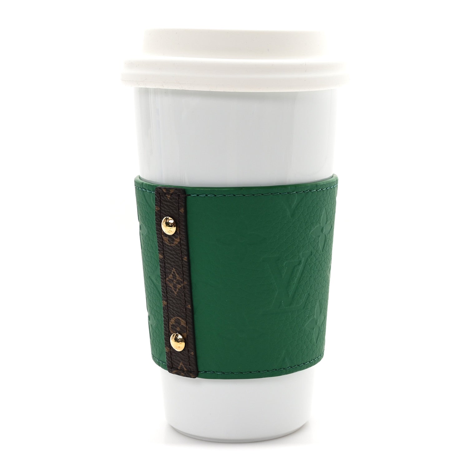 Louis Vuitton Porcelain Taurillon Louis Cup Green 3 of 6