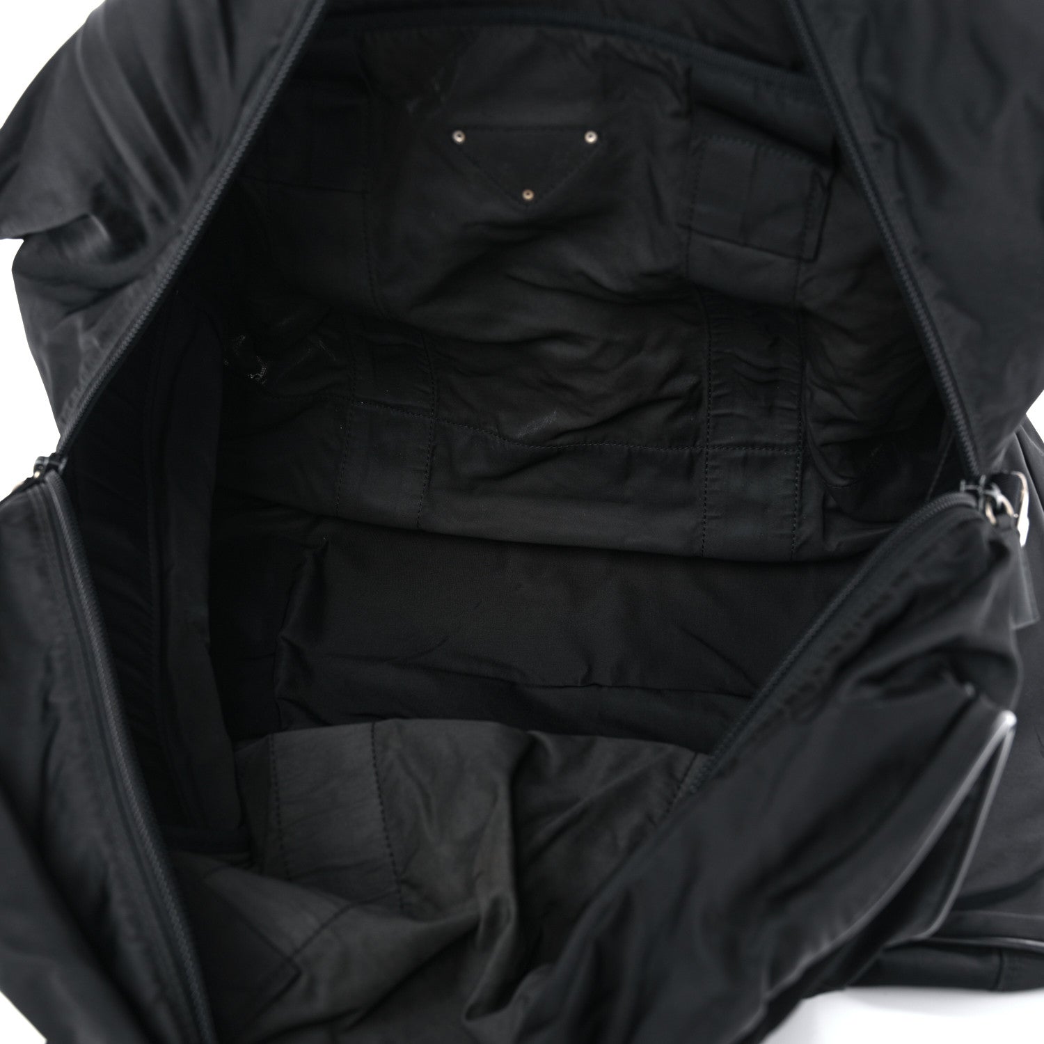 Prada Tessuto Nylon Saffiano Viaggio Duffle Black 4 of 15