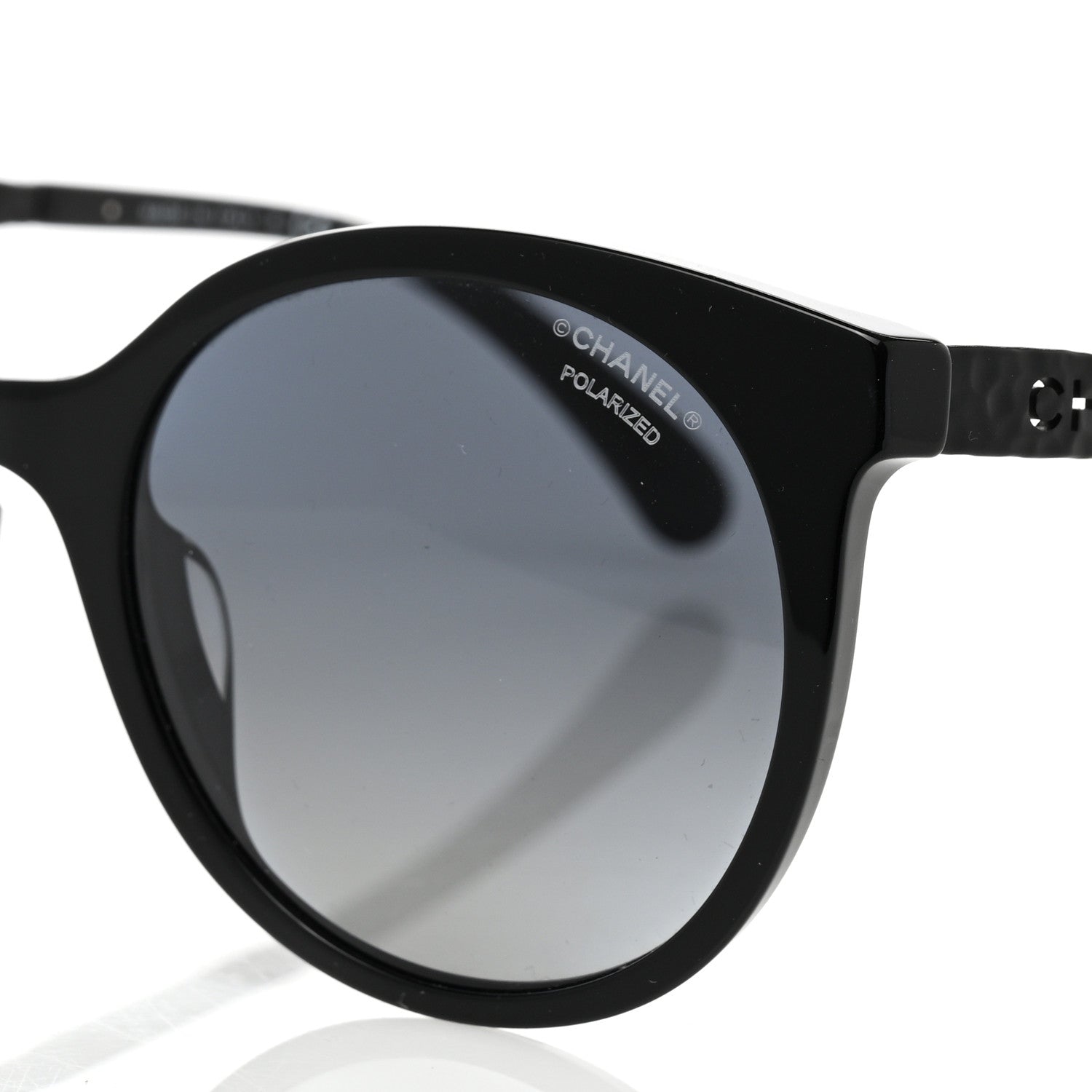 Chanel Acetate Metal Polarized Pantos Sunglasses 5440-A Black 5 of 8