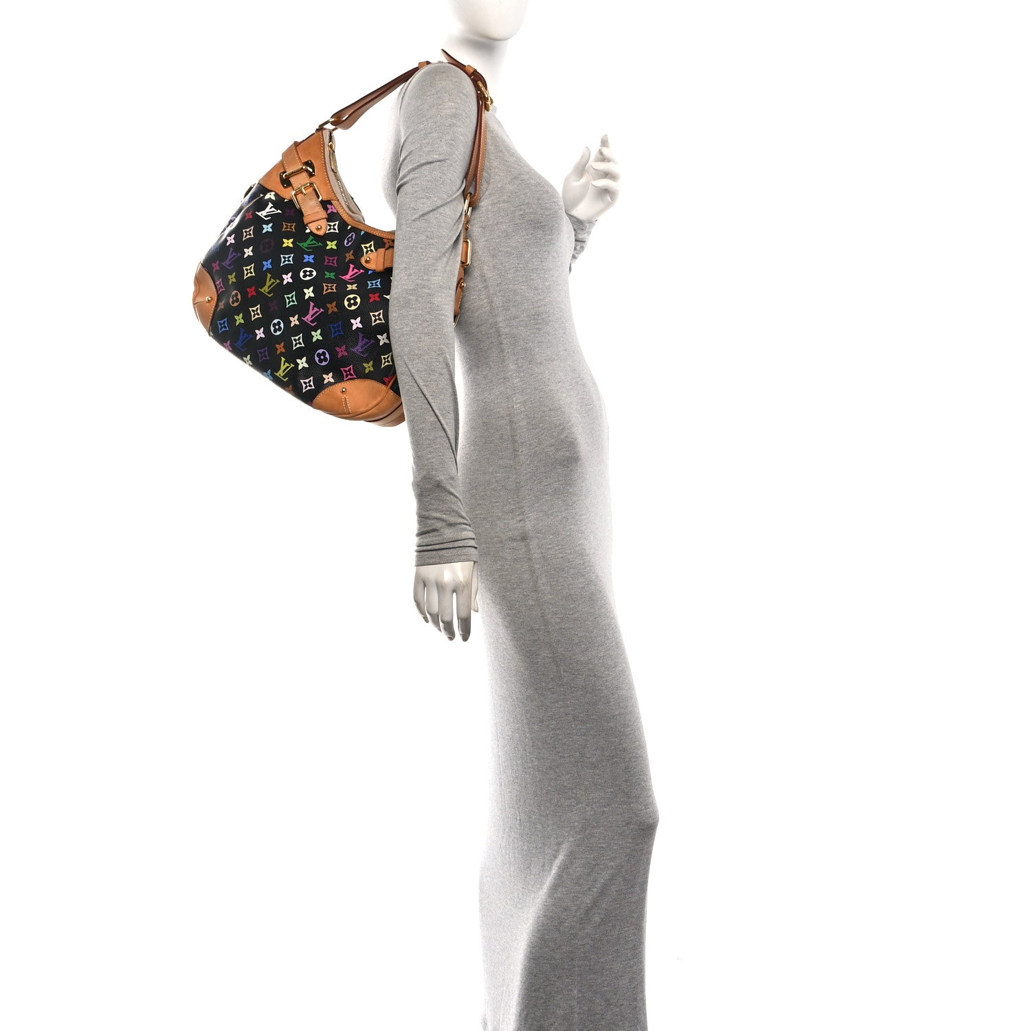 Louis Vuitton Monogram Multicolor Greta Black 2 of 9