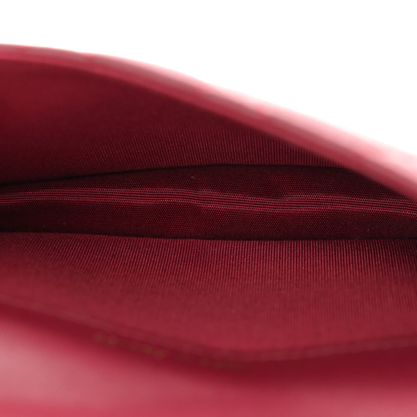 Lambskin Quilted Top Handle Flap Coin Purse With Chain Burgundy