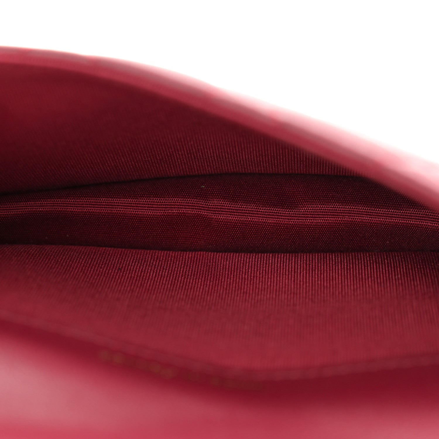 Chanel Lambskin Quilted Top Handle Flap Coin Purse With Chain Burgundy 5 of 13
