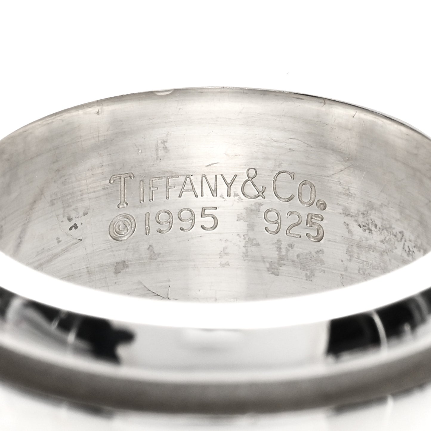 Sterling Silver Atlas Groove Band Ring 53 6.5