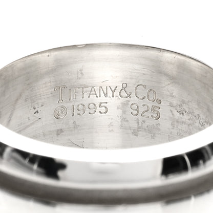 Tiffany Sterling Silver Atlas Groove Band Ring 53 6.5 3 of 3