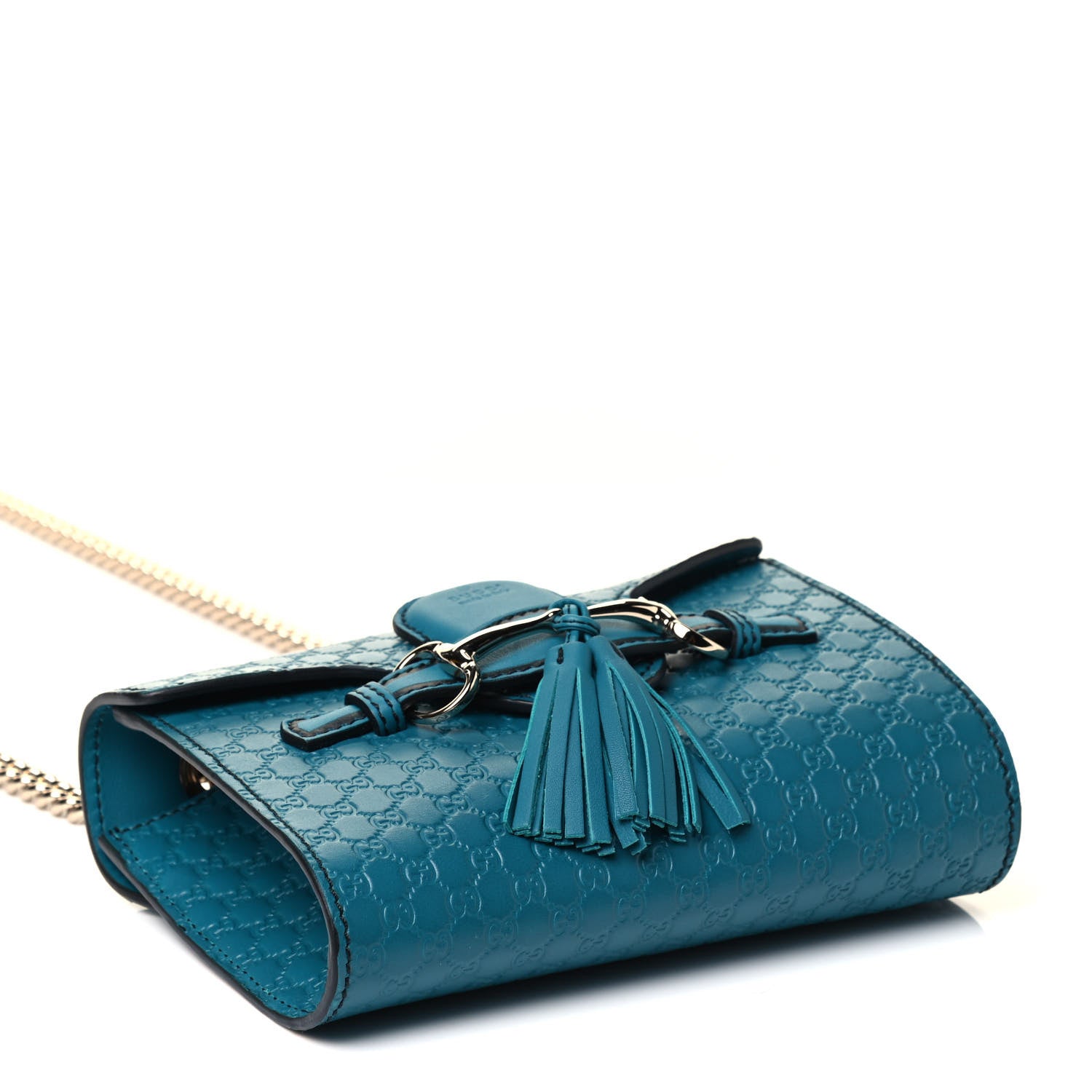 Gucci Microguccissima Mini Emily Shoulder Bag Deep Cobalt 3 of 4