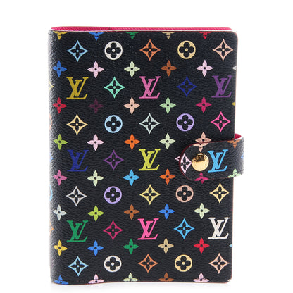 Louis Vuitton Monogram Multicolor Small Ring Agenda Black 1 of 8