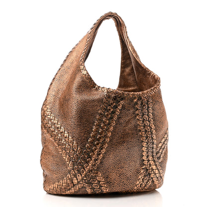 Bottega Veneta Metallic Cervo Deerskin Large Hobo Rame Ossidato 3 of 11
