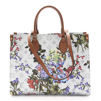 Louis Vuitton Metallic Monogram LV Garden OnTheGo MM Silver 1 of 9