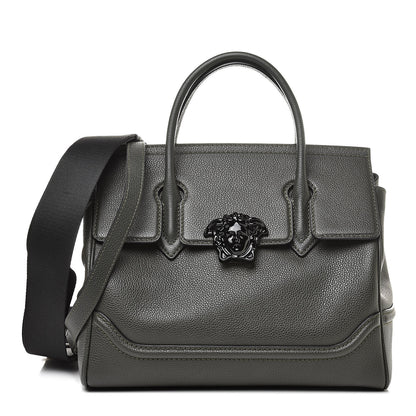 Versace Calfskin Large Palazzo Empire Bag Verde Scuro Black 1 of 11
