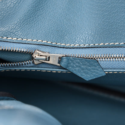 Hermes Taurillon Clemence Birkin 30 Blue Jean 10 of 35