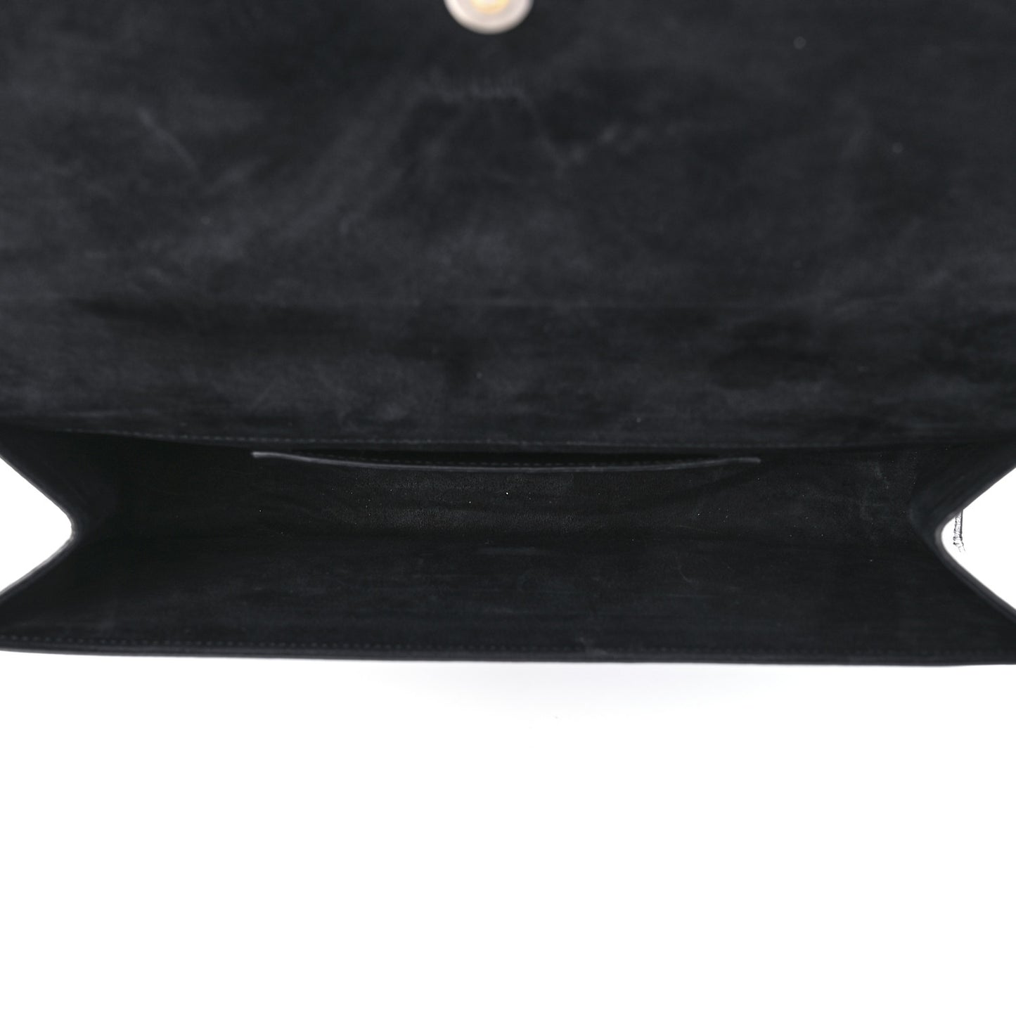 Metallic Calfskin Classic Monogram Cassandre Clutch Silver