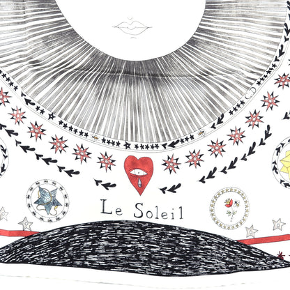 Christian Dior Silk Le Soleil Tarot Square Scarf 3 of 5