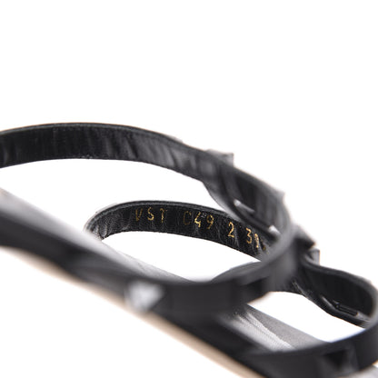 Valentino Garavani Nappa Rockstud Caged Flat Slide Sandals 39.5 Black 9 of 9
