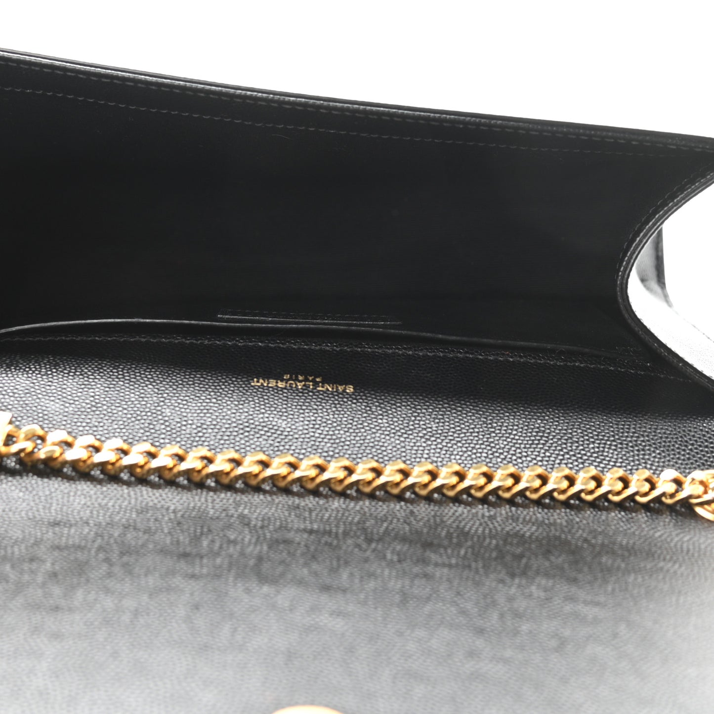 Grain De Poudre Medium Classic Monogram Kate Satchel Black
