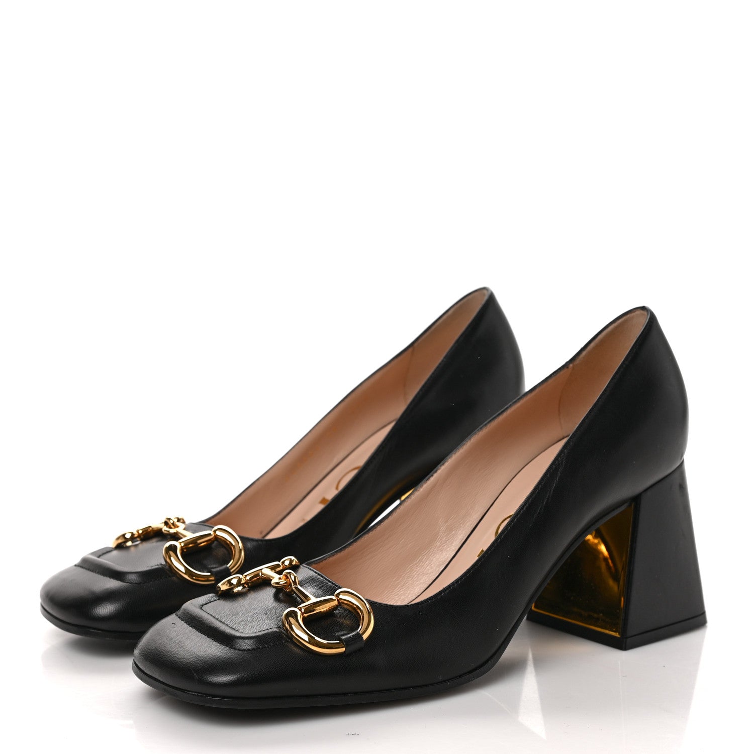 Gucci Malaga Kid Horsebit 75mm Pumps 38 Black 3 of 8