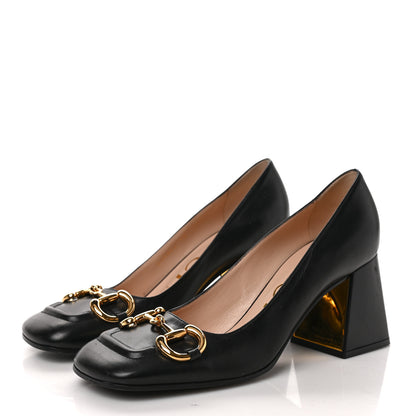 Gucci Malaga Kid Horsebit 75mm Pumps 38 Black 3 of 8