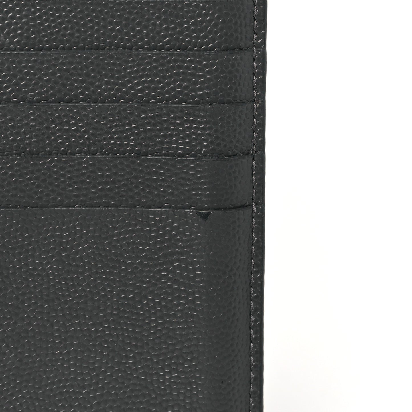 Grain De Poudre Matelasse Chevron Monogram Fragments Zippered Card Case Fog