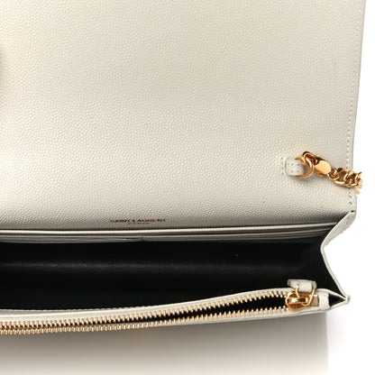 Saint Laurent Grain De Poudre Classic Monogram Kate Tassel Chain Wallet Crema Soft 5 of 11