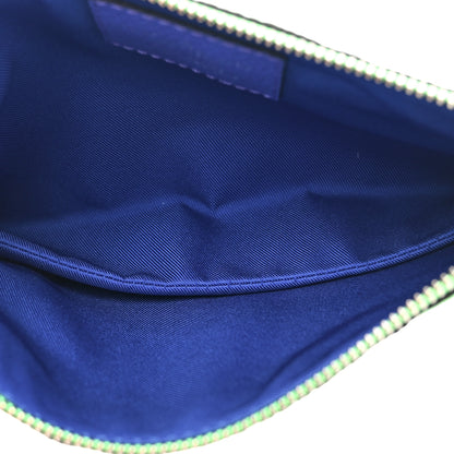 Louis Vuitton Taurillon Illusion Trio Pouch Bleu Rose 6 of 13