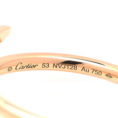 Cartier 18K Pink Gold Small Juste Un Clou Ring 53 6.5 4 of 5