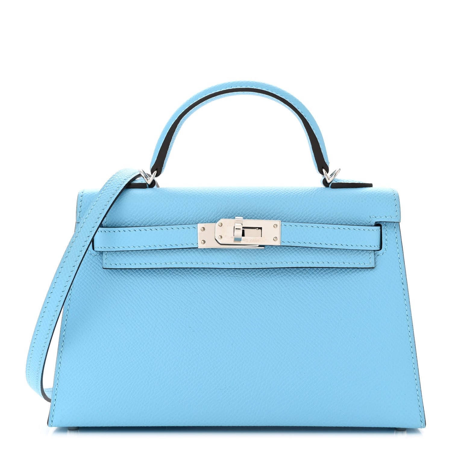 Hermes Epsom Mini Kelly Sellier 20 Celeste 1 of 11