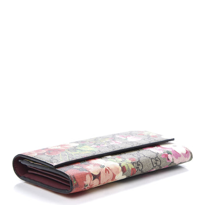 Gucci GG Supreme Monogram Blooms Continental Wallet Beige Multicolor Dry Rose 4 of 11