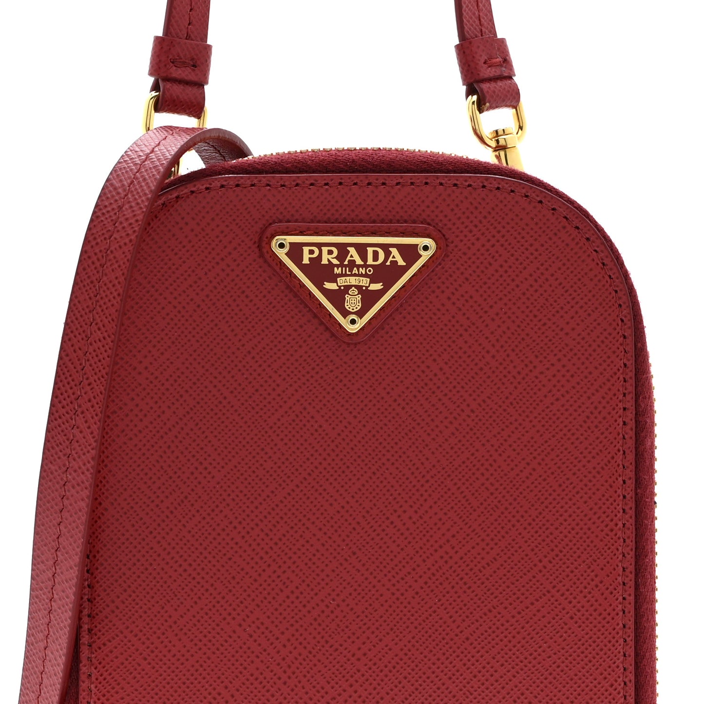 Saffiano Mini Crossbody Bag Red
