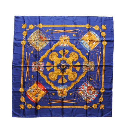 Hermes Silk Les Tambours Scarf 90 1 of 7