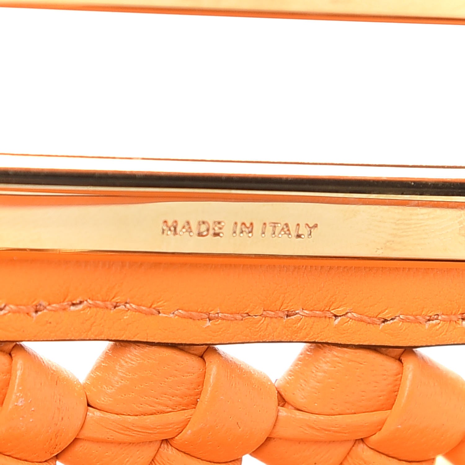 Fendi Nappa Woven Large Peekaboo Iconic Satchel Clementine 7 of 9
