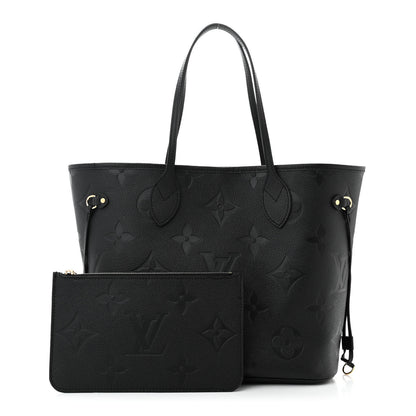 Louis Vuitton Empreinte Monogram Giant Neverfull MM Black 3 of 10