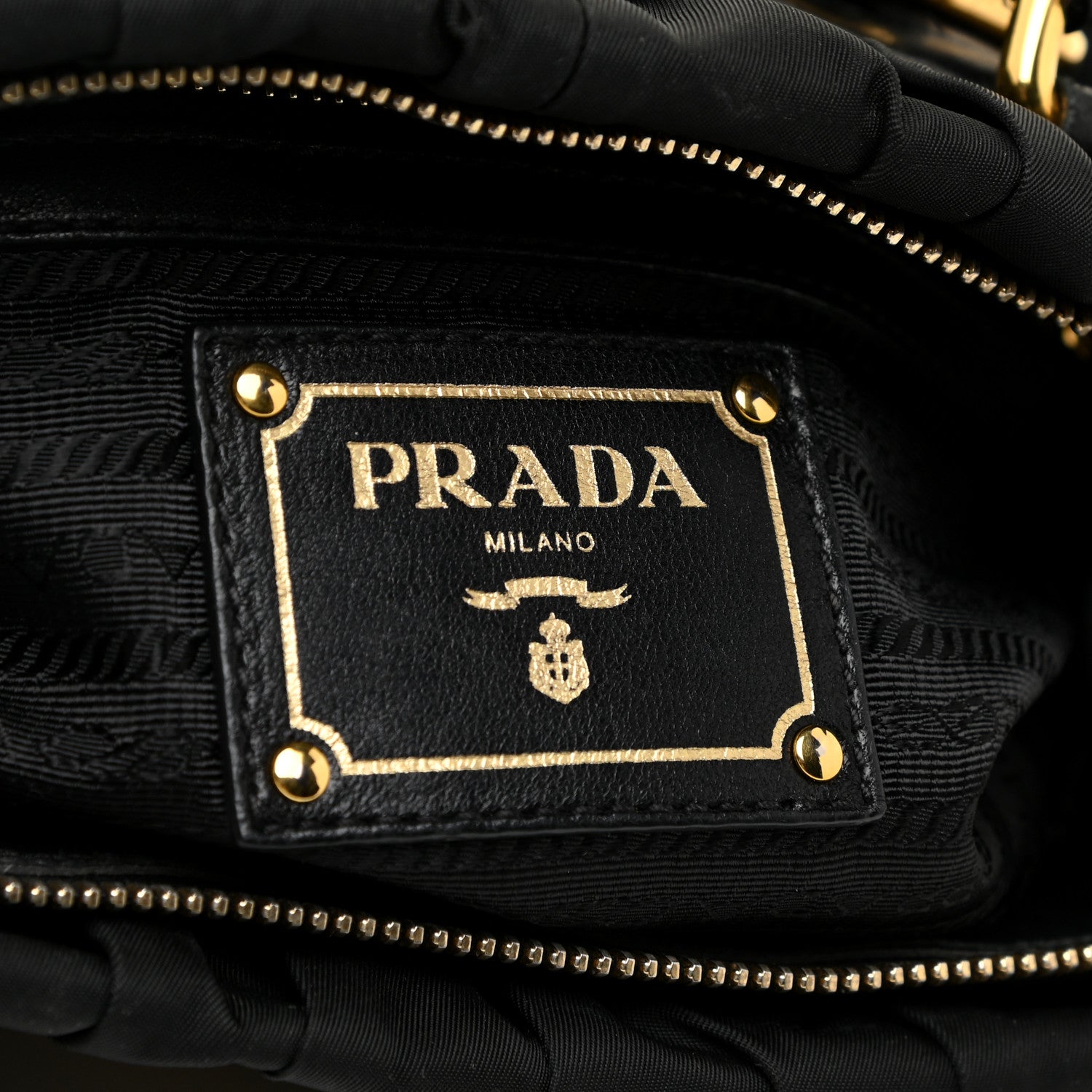 Prada Tessuto Nylon Gaufre Tote Black 5 of 13