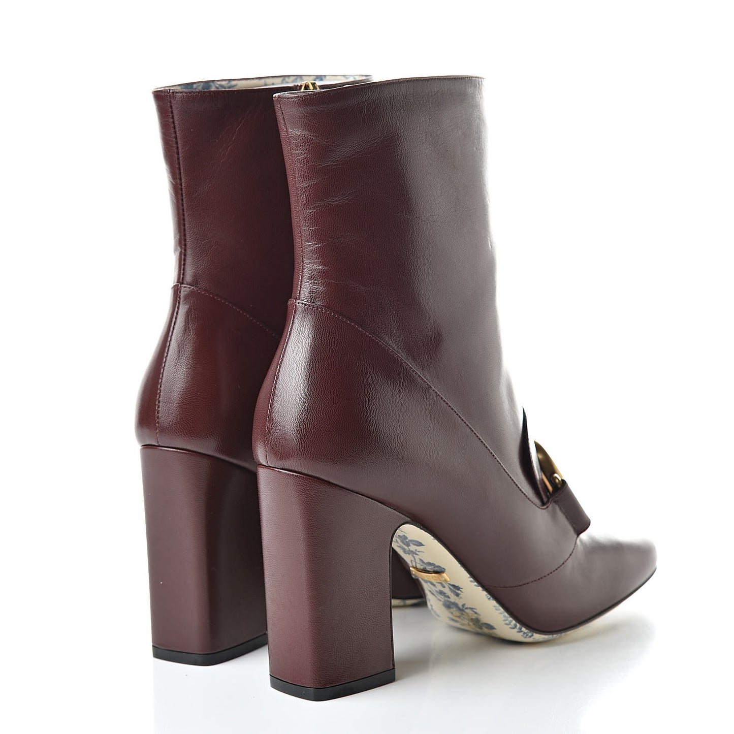 Malaga Kid GG Victoire 95mm Ankle Boots 37.5 Vintage Bordeaux