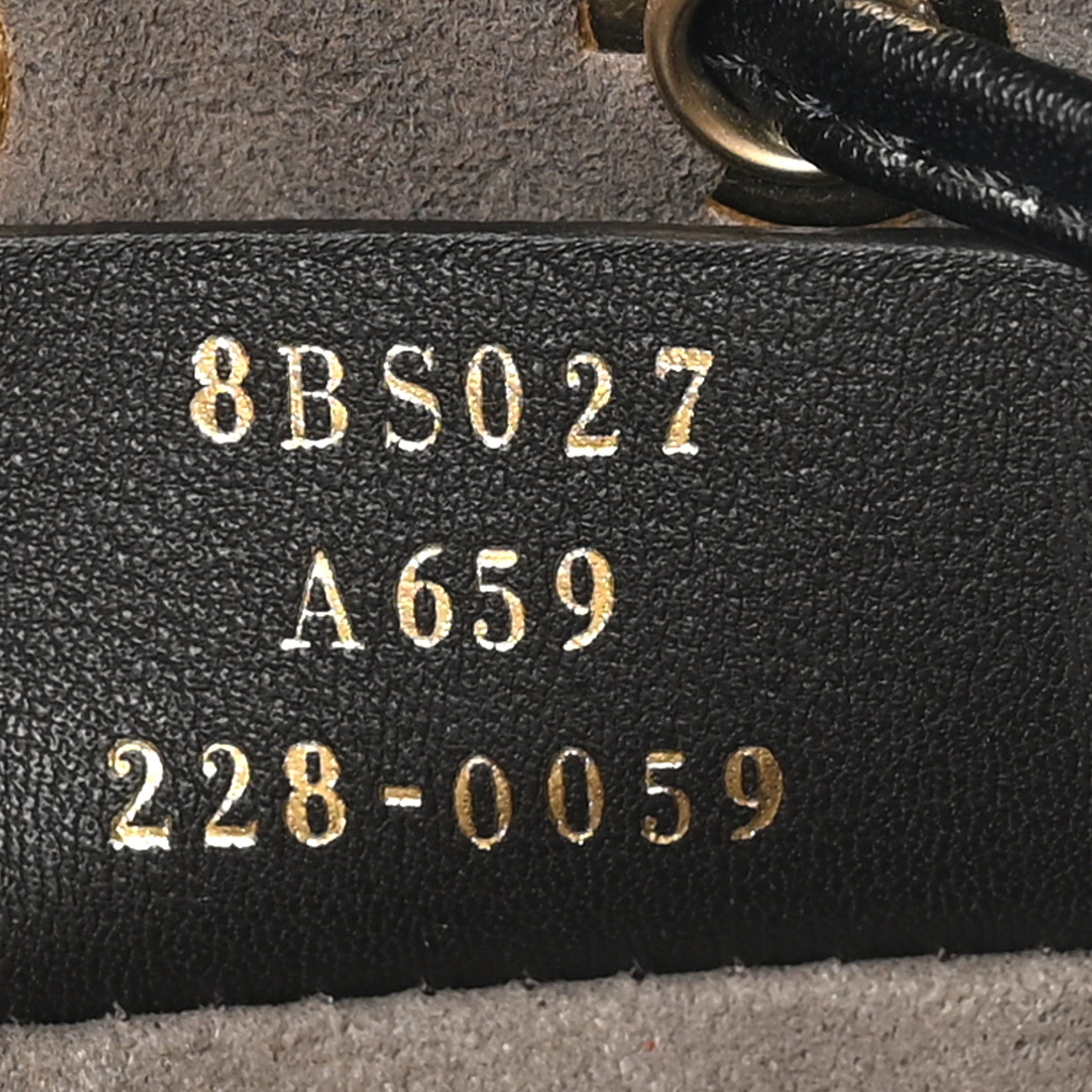 Fendi Vitello Liberty F is Fendi Bi-Color FF 1974 Embossed Mini Mon Tresor Bucket Bag Maya Black 7 of 10