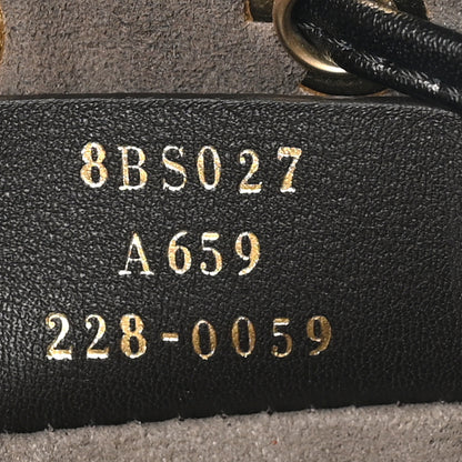 Fendi Vitello Liberty F is Fendi Bi-Color FF 1974 Embossed Mini Mon Tresor Bucket Bag Maya Black 7 of 10